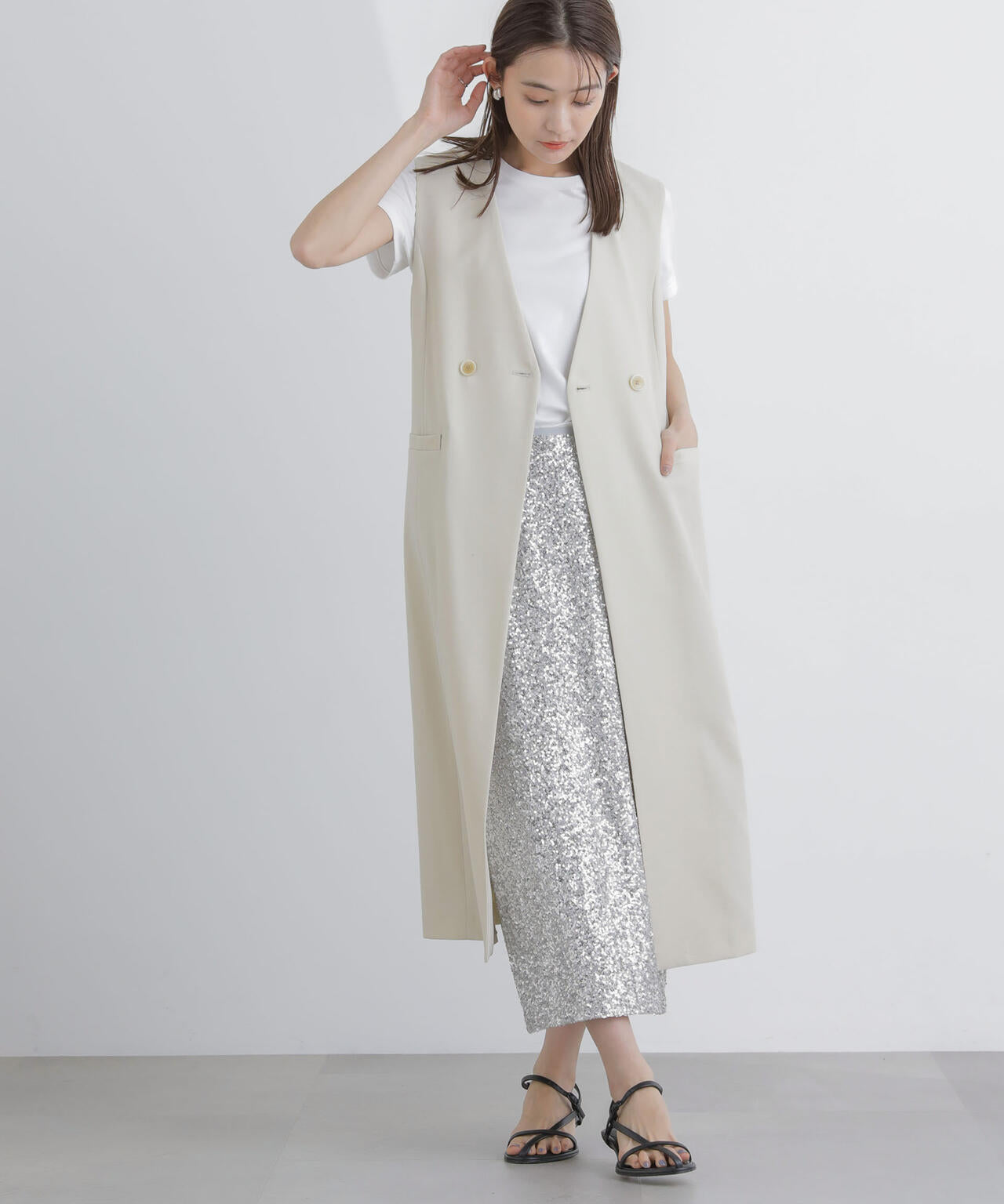 ロングジレ(セットアップ可)