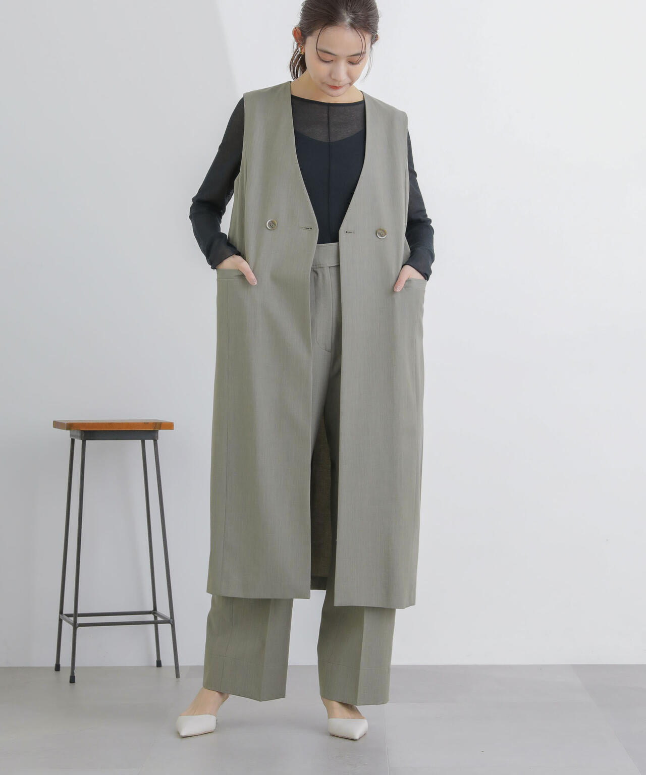 ロングジレ(セットアップ可)