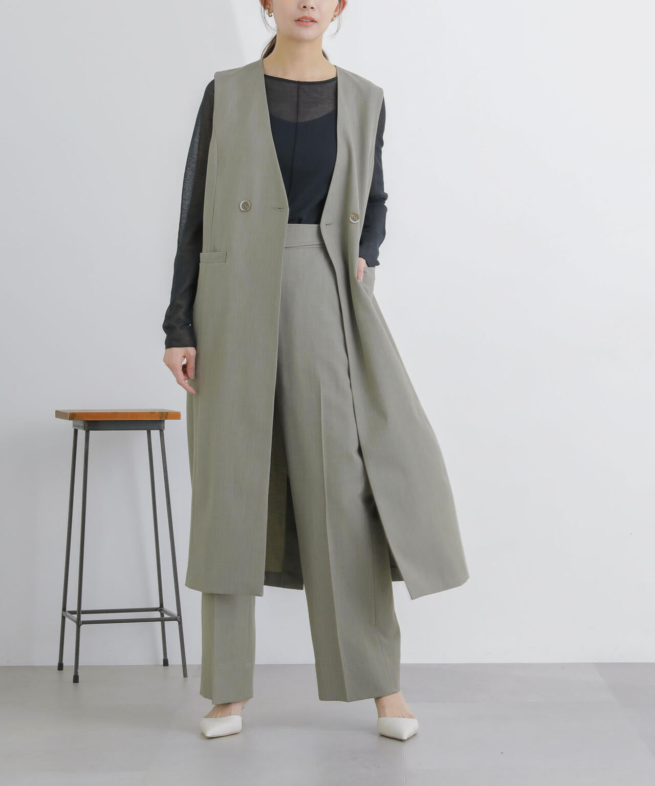 ロングジレ(セットアップ可)