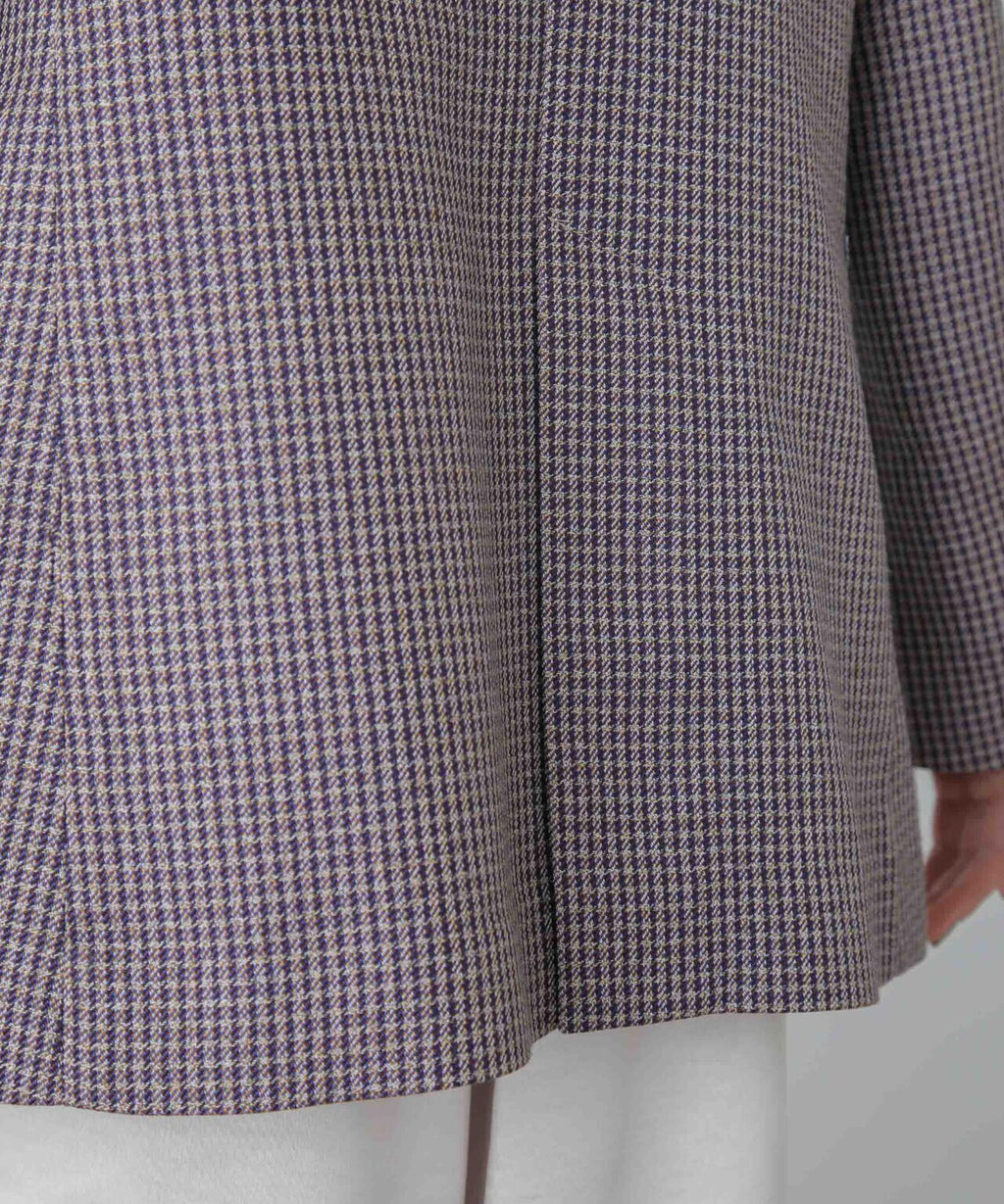 ツイルチェック ダブルブレストジャケット