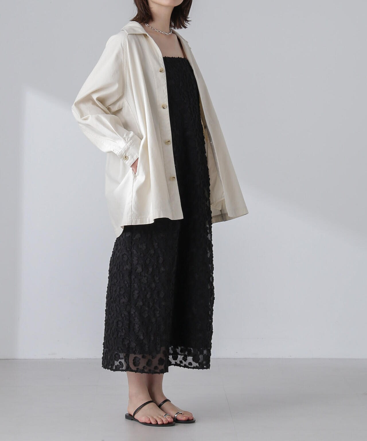 コットンシャツジャケット