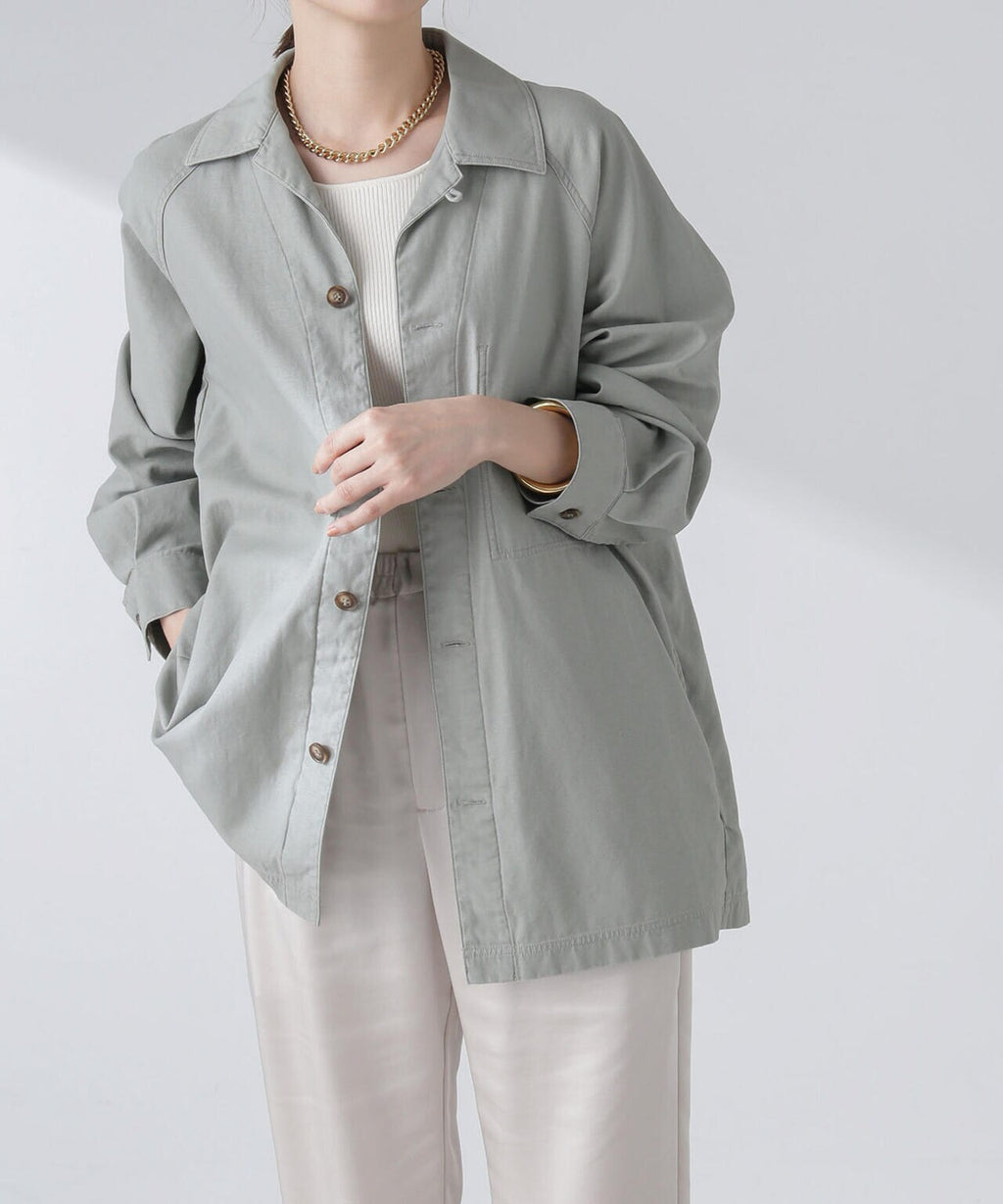 コットンシャツジャケット