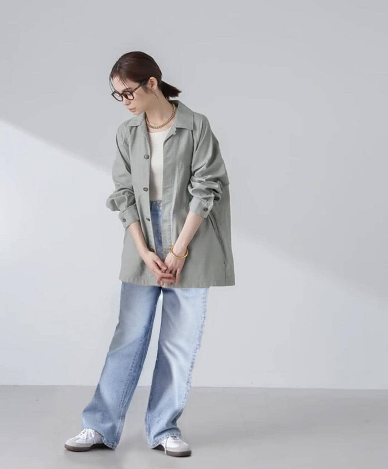 コットンシャツジャケット