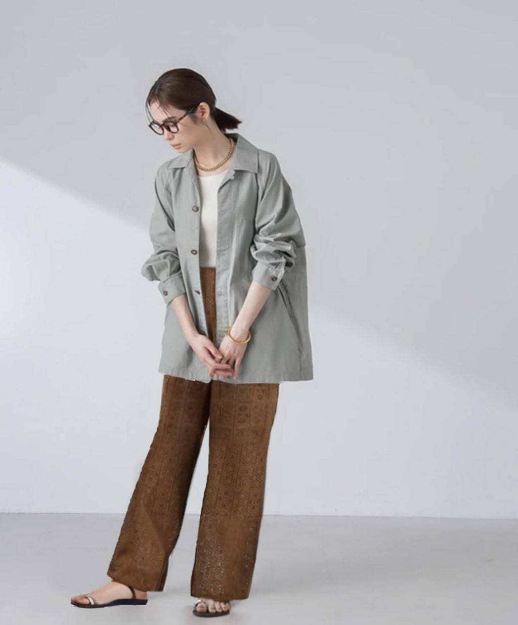 コットンシャツジャケット