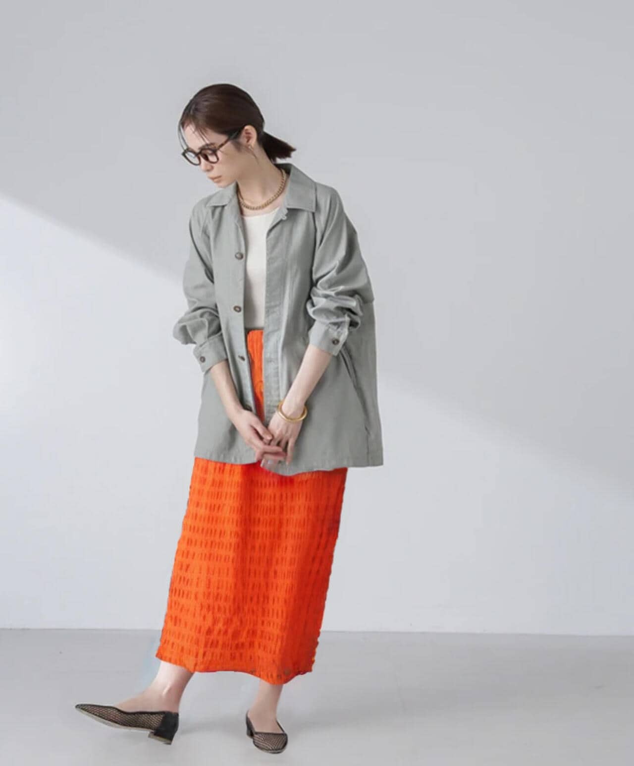 コットンシャツジャケット