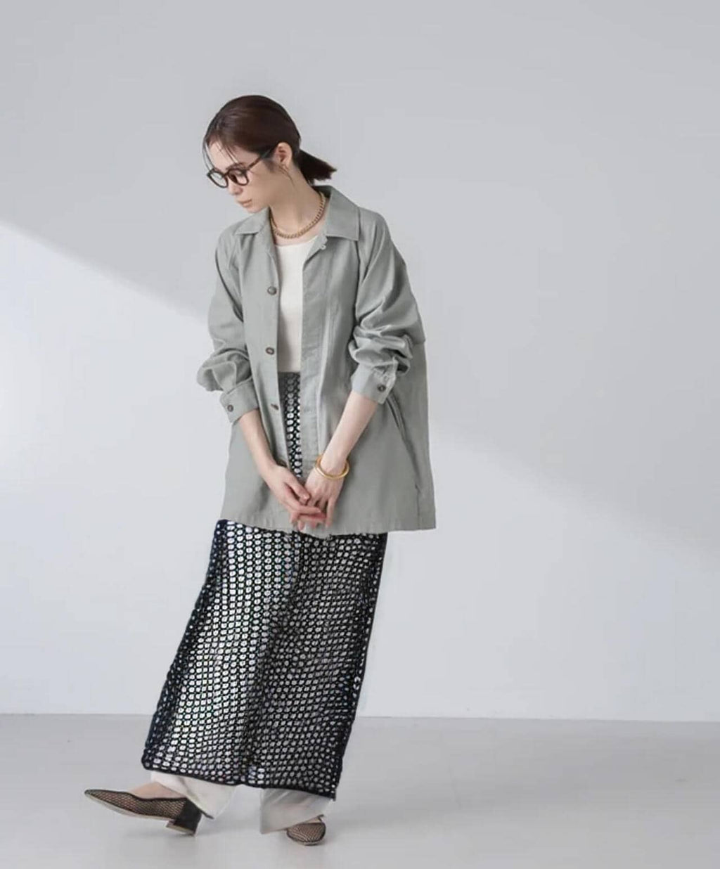 コットンシャツジャケット