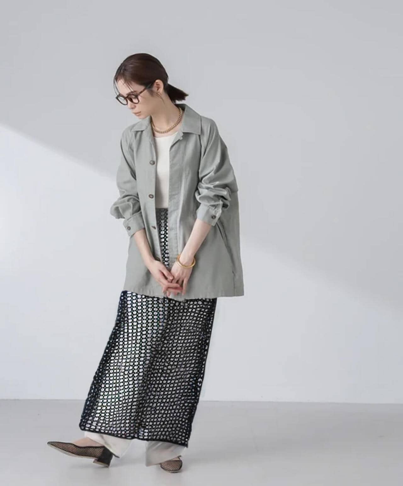 コットンシャツジャケット