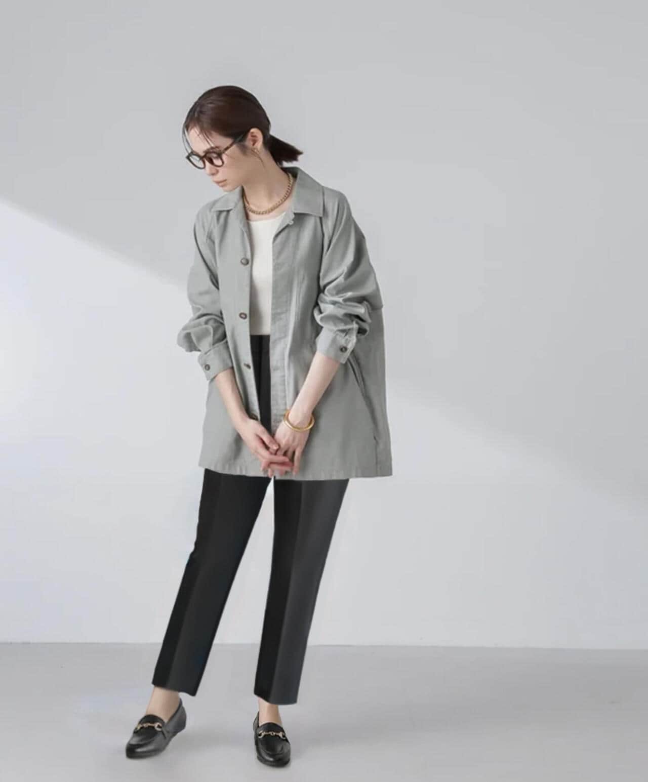 コットンシャツジャケット