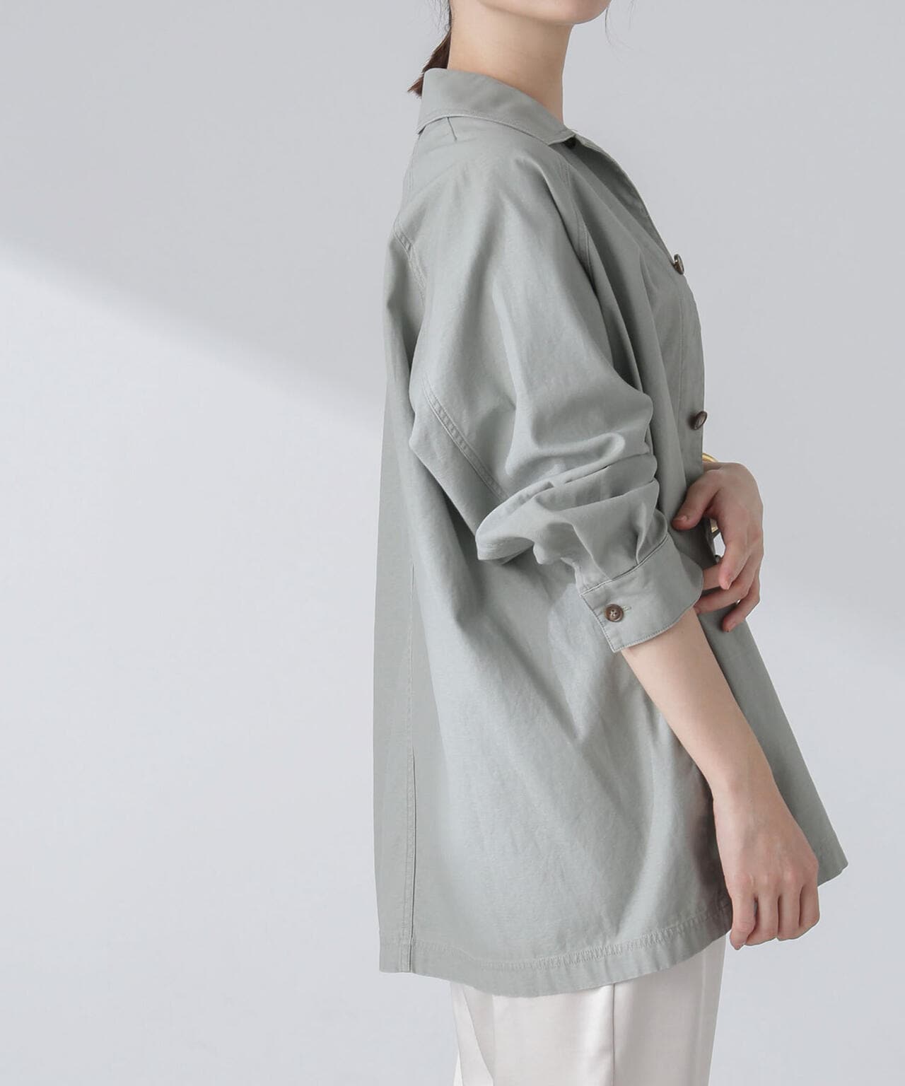 コットンシャツジャケット