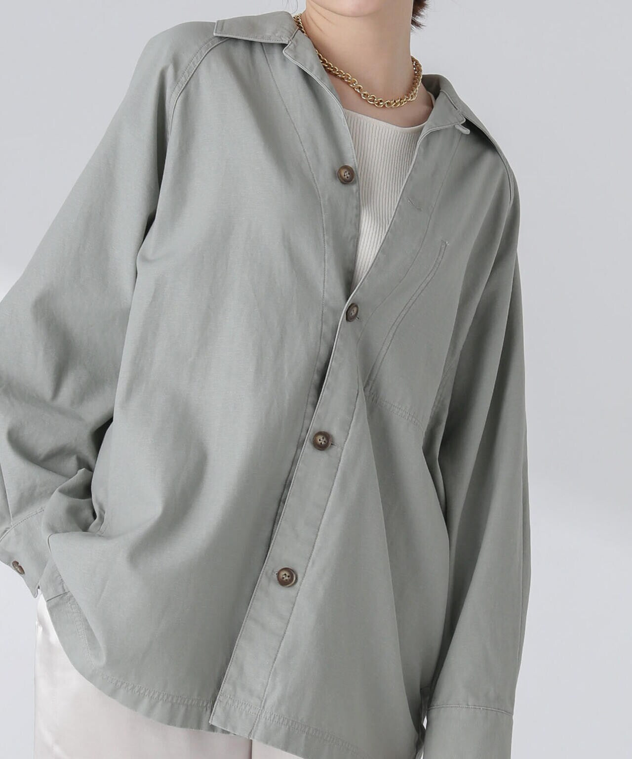 コットンシャツジャケット