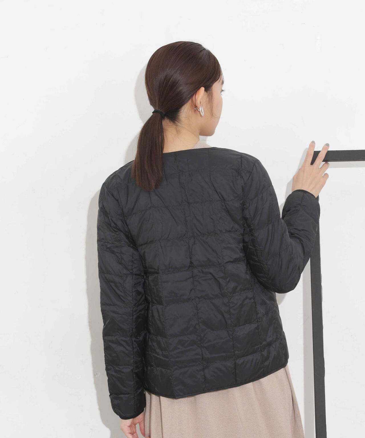 TAION/クルーネックボタンダウンジャケット