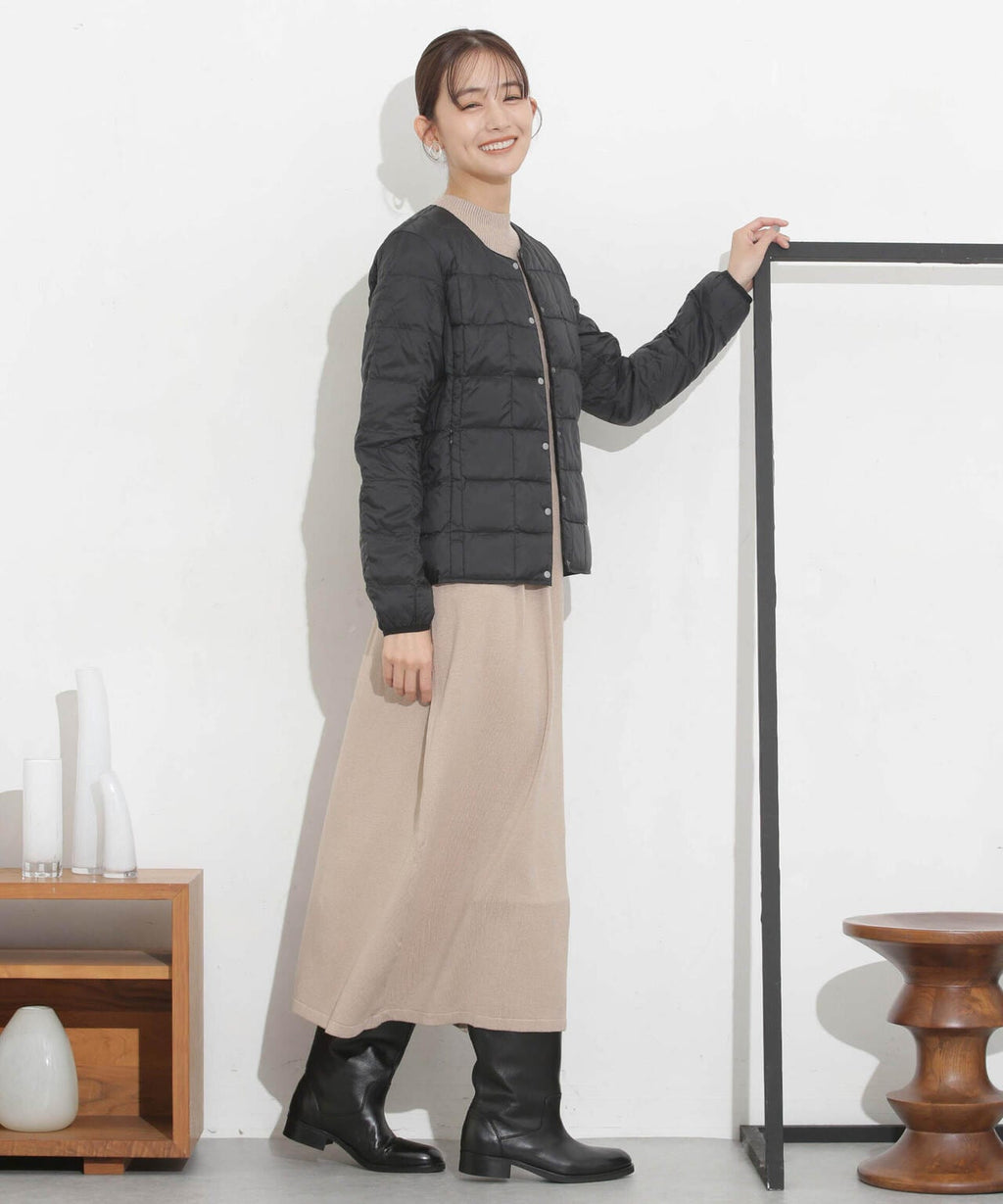 TAION/クルーネックボタンダウンジャケット