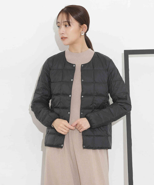 TAION/クルーネックボタンダウンジャケット