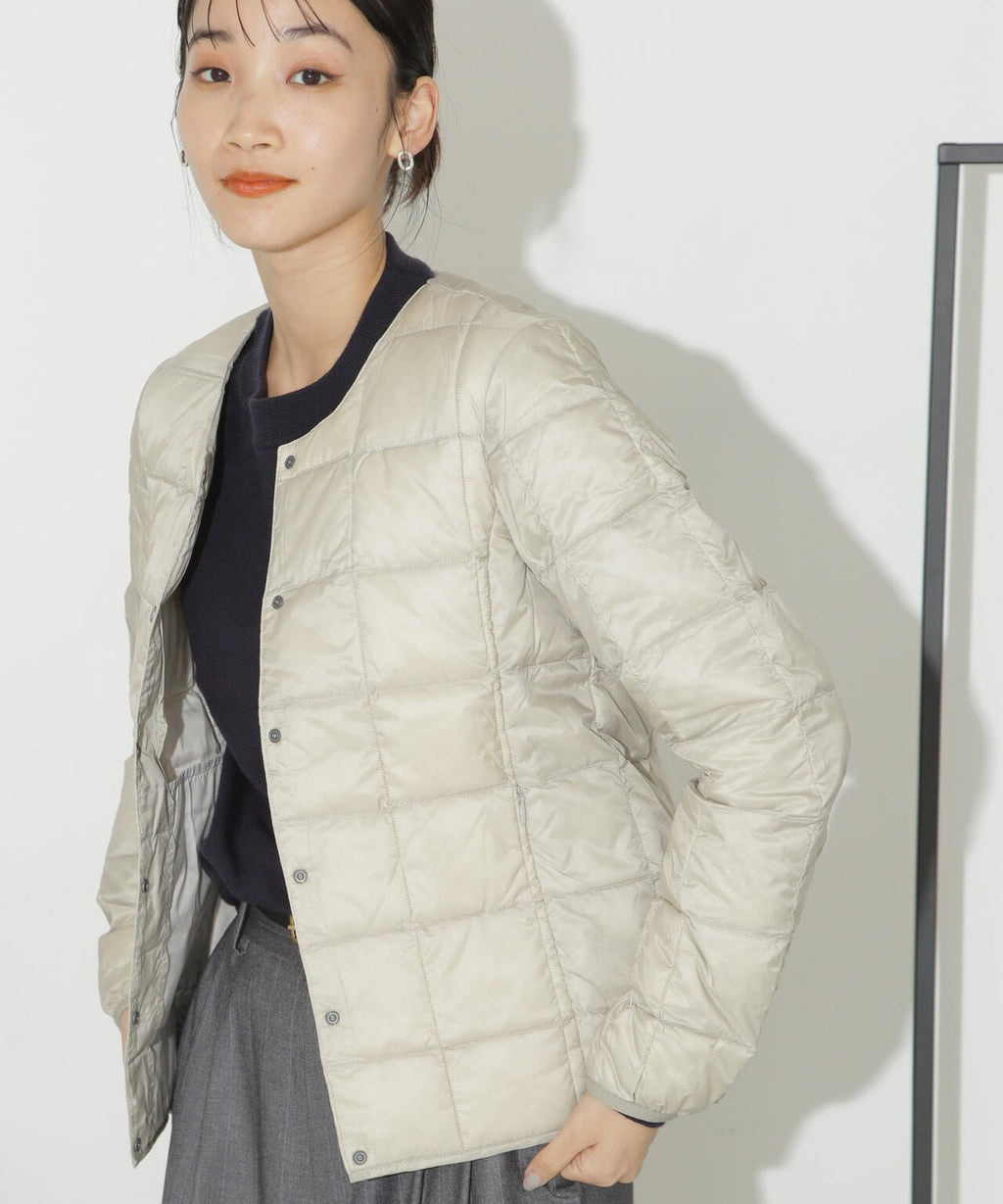 TAION/クルーネックボタンダウンジャケット