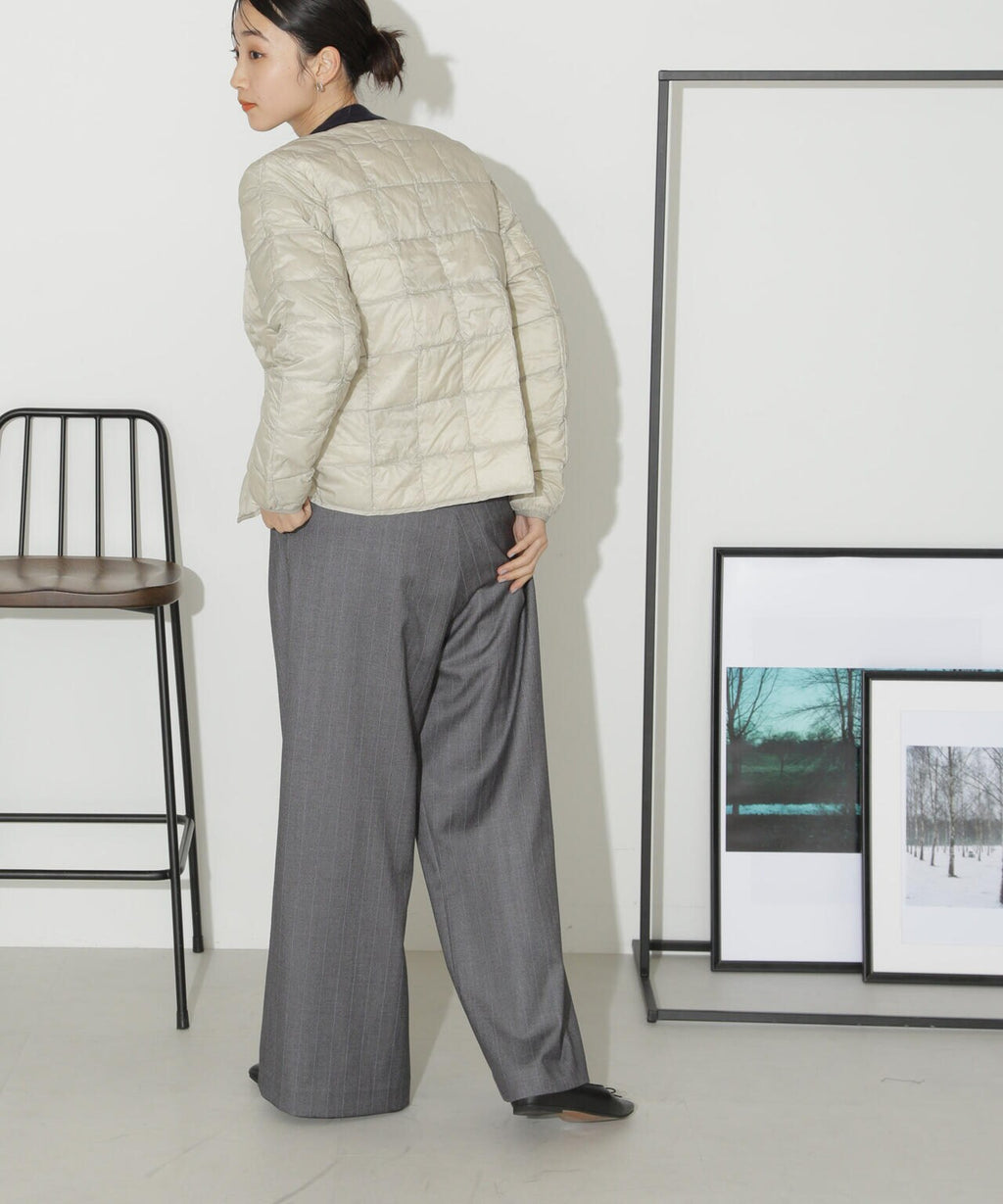 TAION/クルーネックボタンダウンジャケット