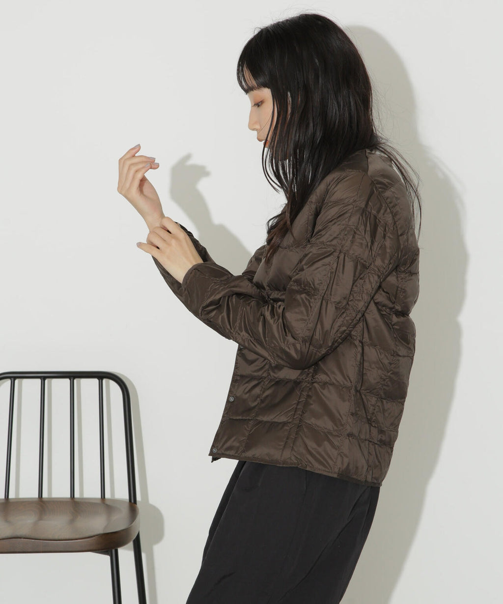 TAION/クルーネックボタンダウンジャケット