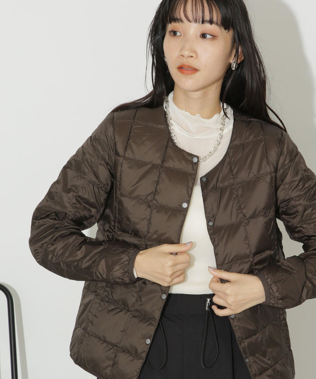 TAION/クルーネックボタンダウンジャケット