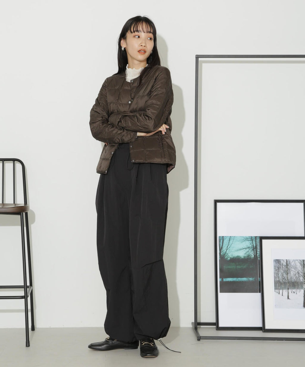 TAION/クルーネックボタンダウンジャケット