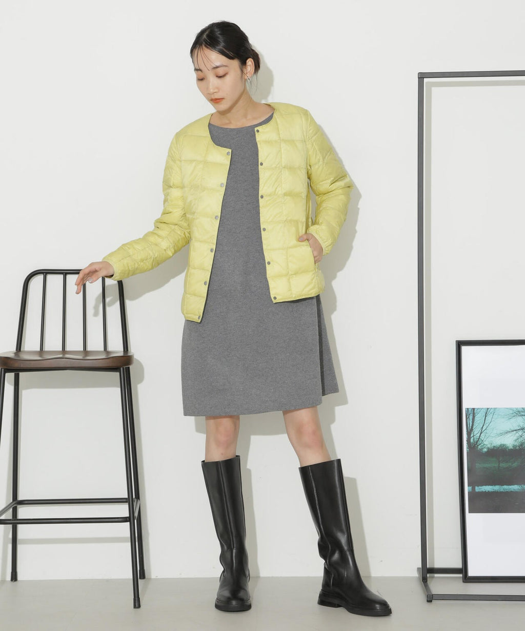 TAION/クルーネックボタンダウンジャケット