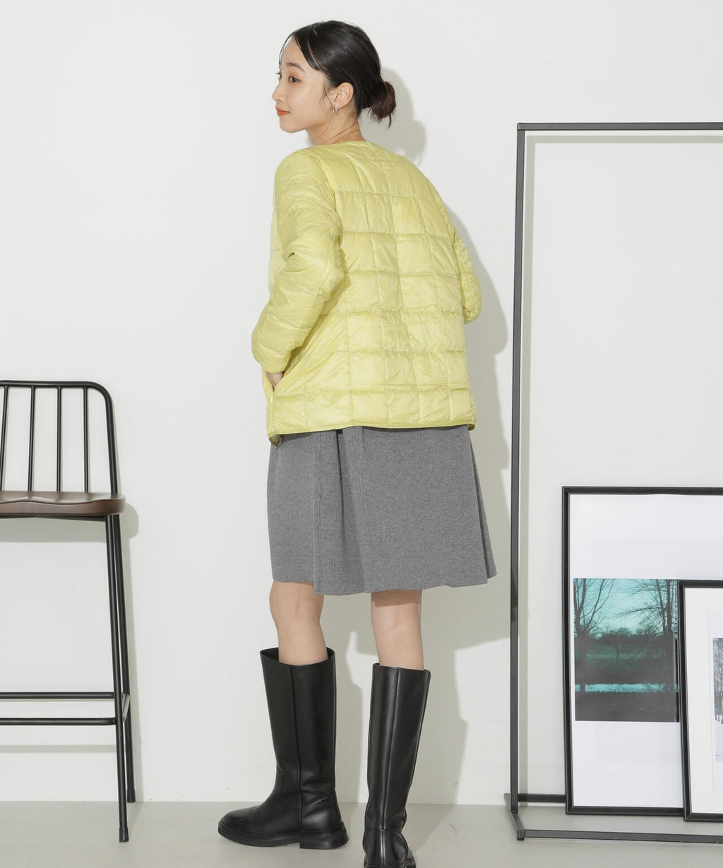 TAION/クルーネックボタンダウンジャケット