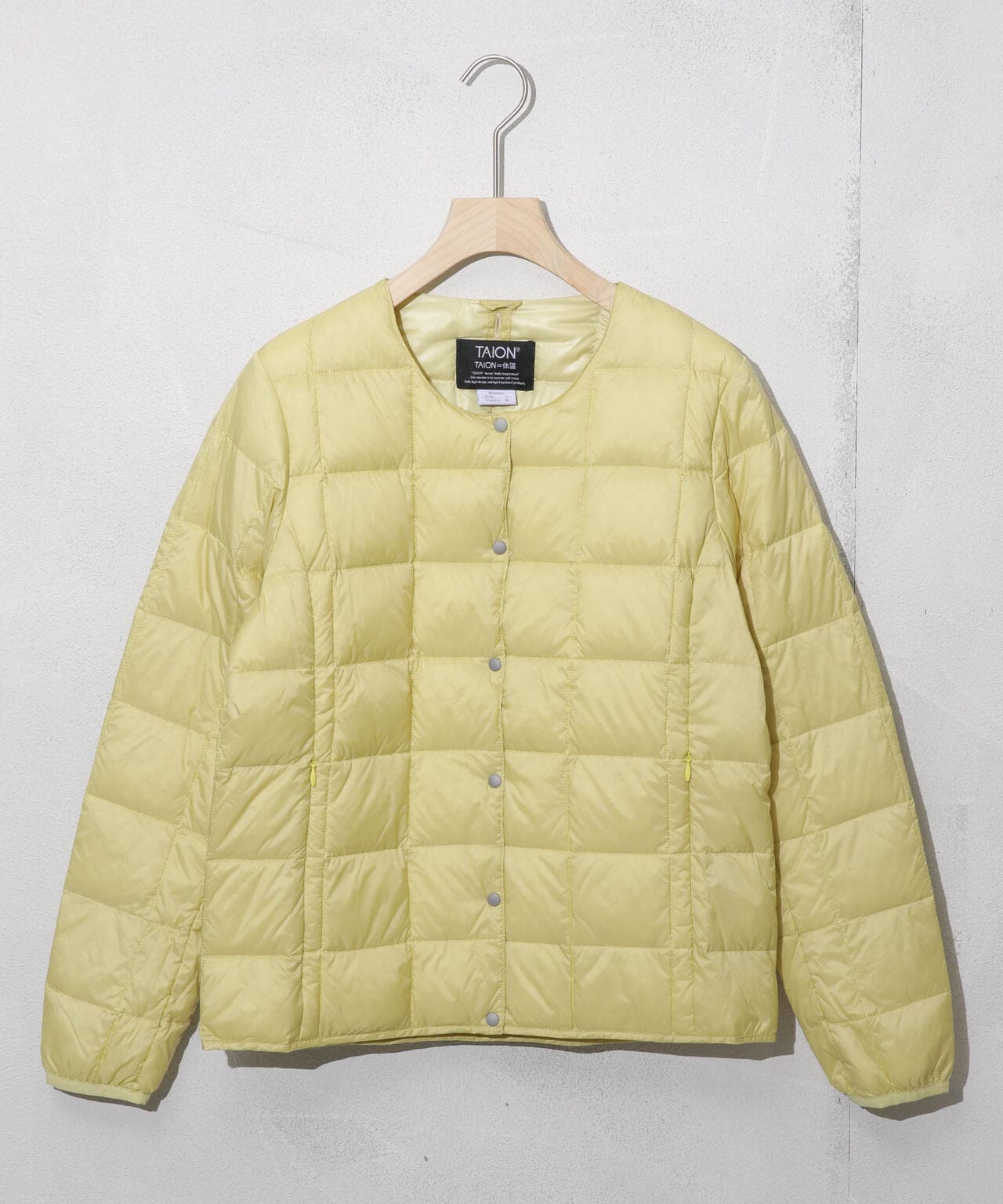 TAION/クルーネックボタンダウンジャケット