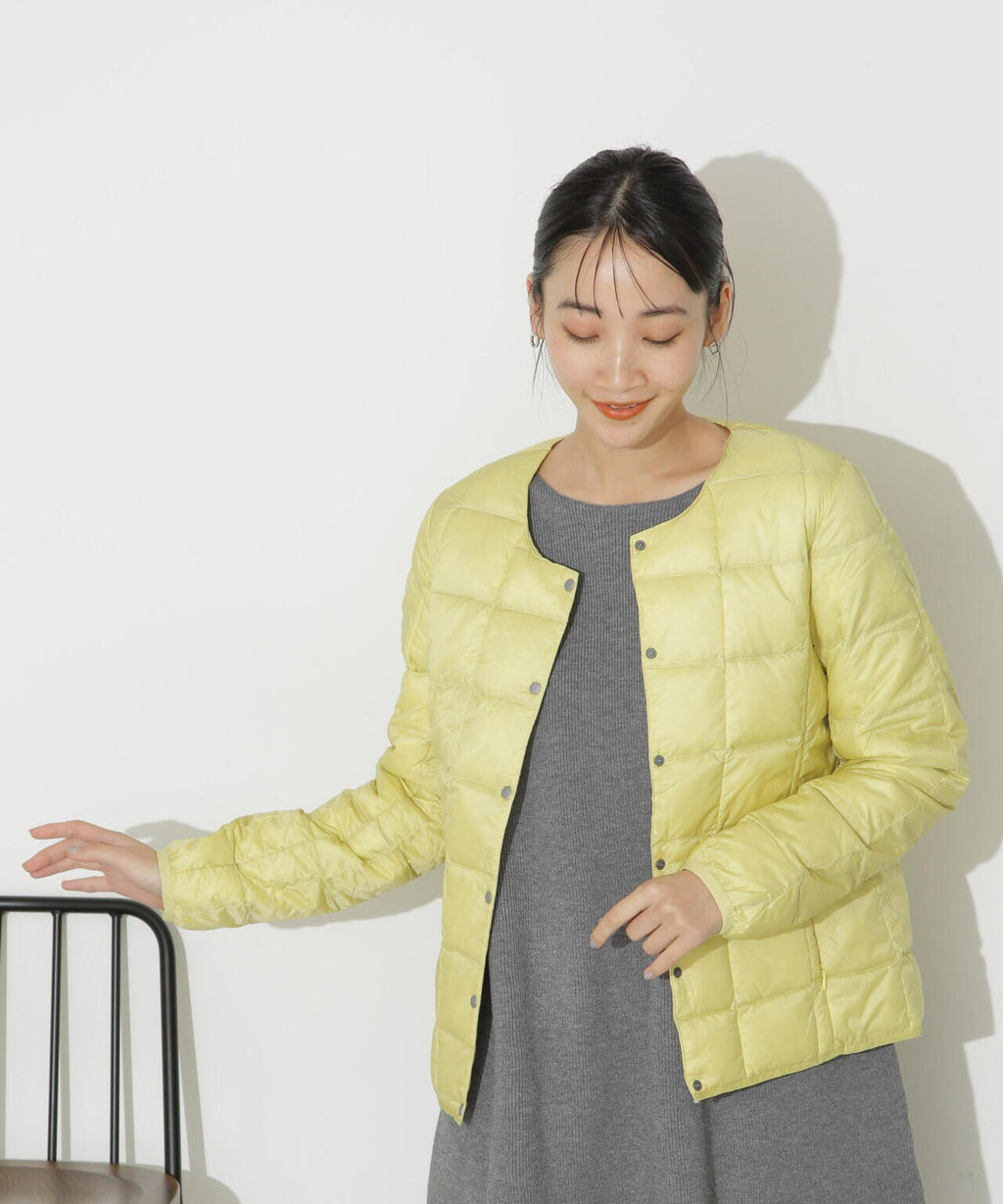 TAION/クルーネックボタンダウンジャケット