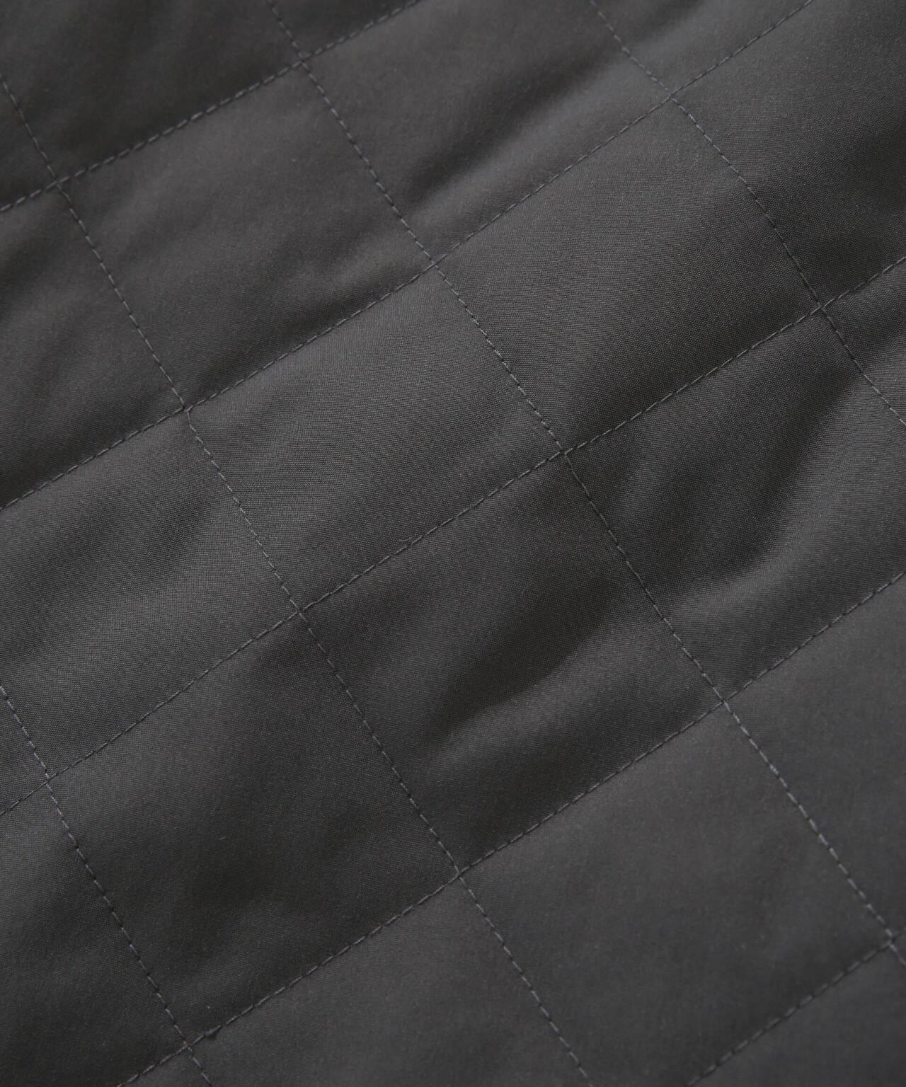 撥水加工?機能中綿　ノーカラーキルティングロングコート