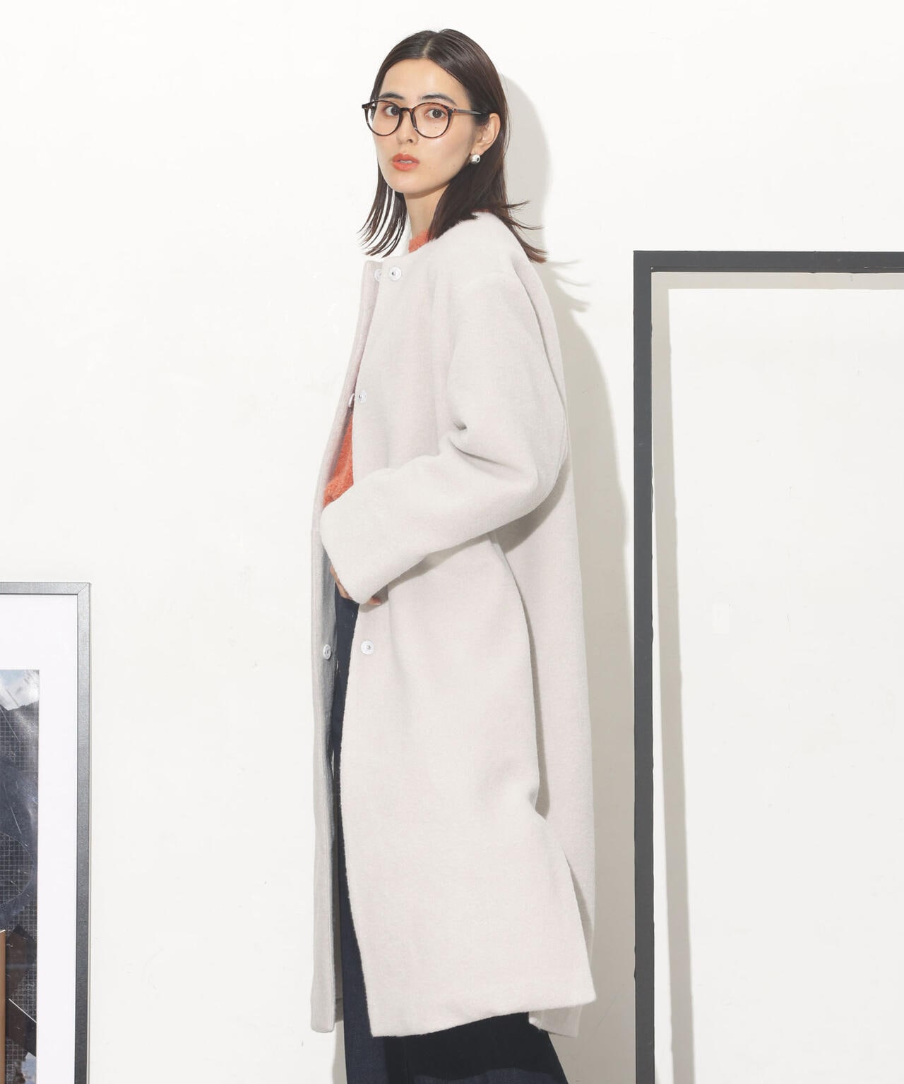 ブークレノーカラーコート