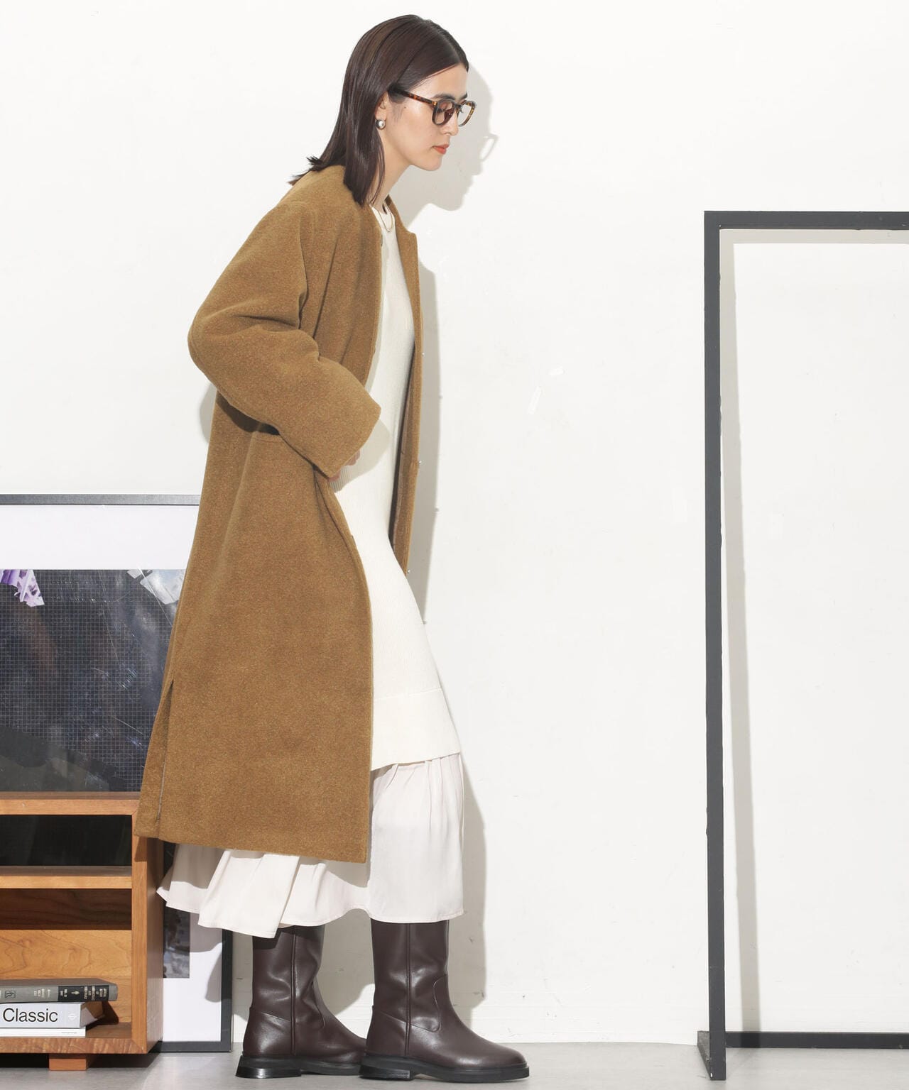 ブークレノーカラーコート