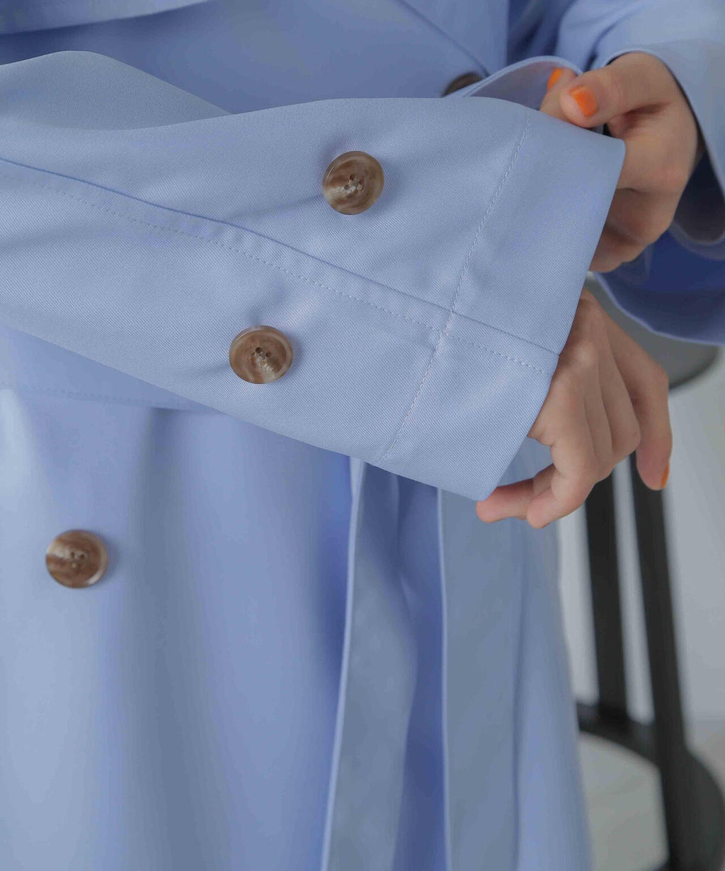 撥水＆花粉ガード加工ドルマンソフトトレンチコート