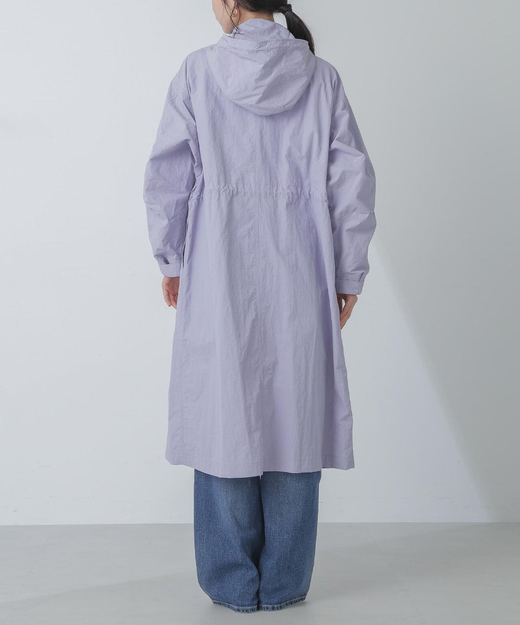 撥水＆花粉ガード加工フードロングコート