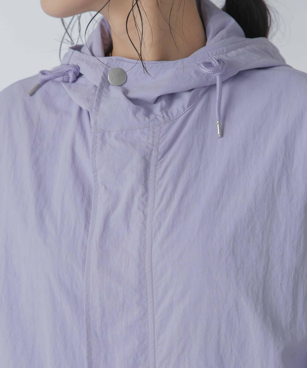 撥水＆花粉ガード加工フードロングコート