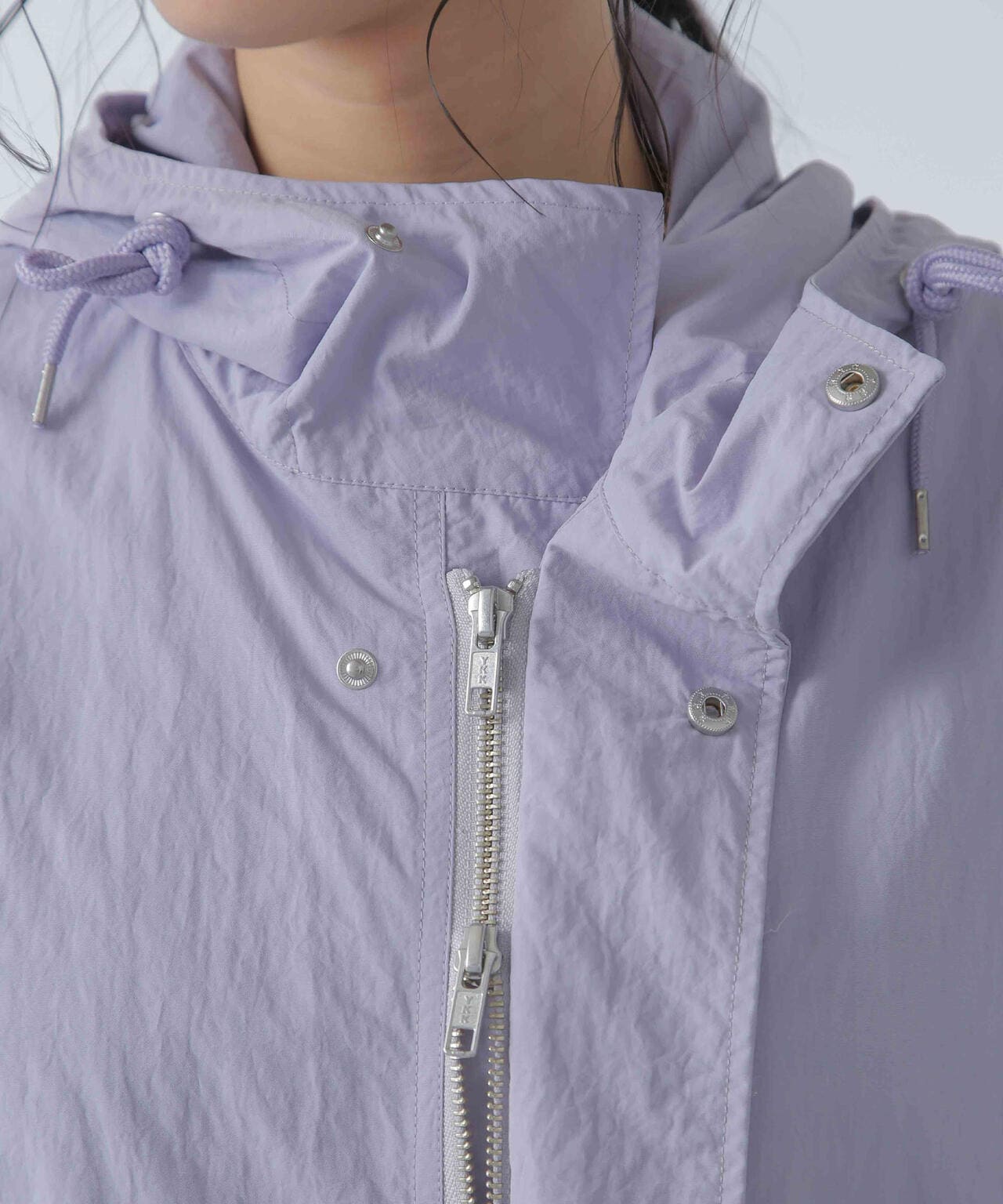 撥水＆花粉ガード加工フードロングコート