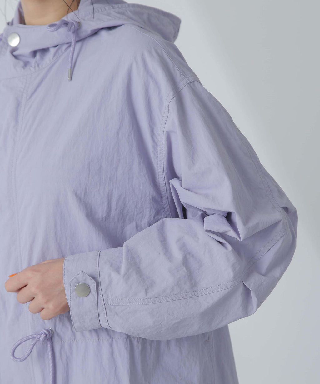 撥水＆花粉ガード加工フードロングコート