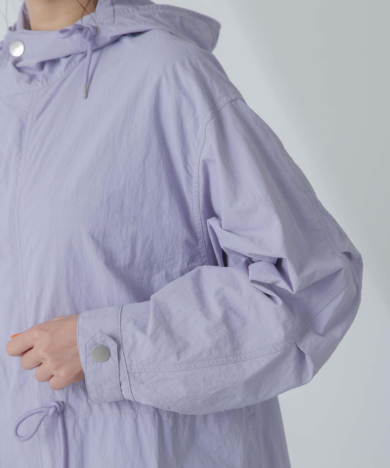 撥水＆花粉ガード加工フードロングコート