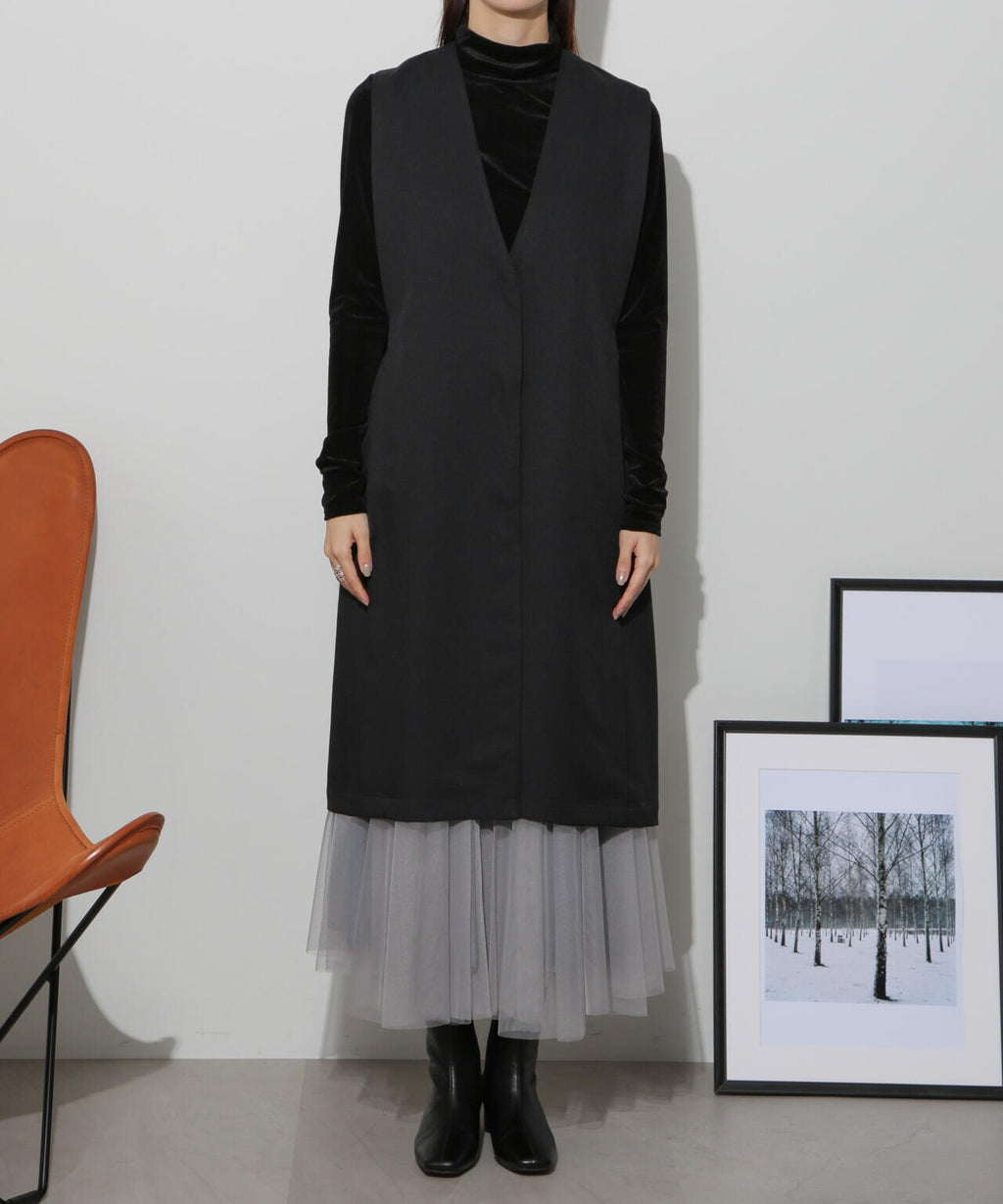 サイドベルトロングジレ(セットアップ可)