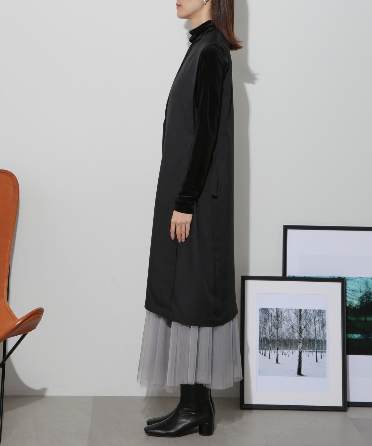 サイドベルトロングジレ(セットアップ可)