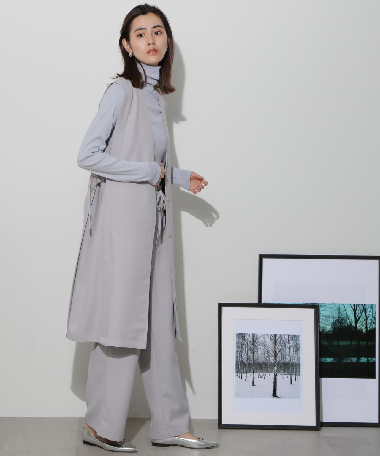 サイドベルトロングジレ(セットアップ可)