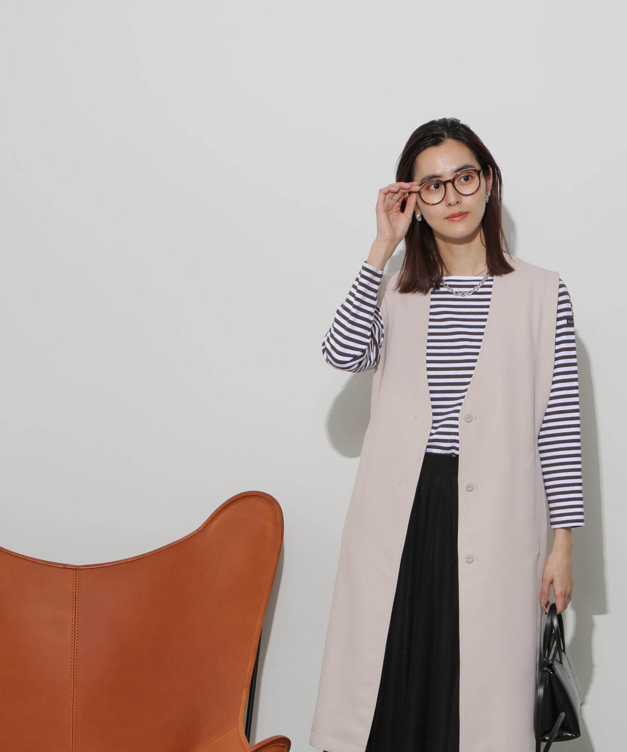 サイドベルトロングジレ(セットアップ可)