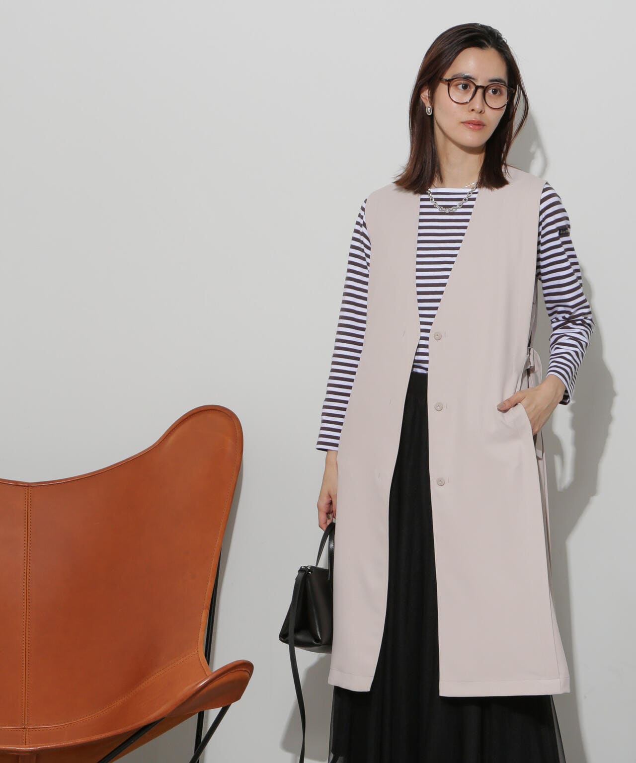 サイドベルトロングジレ(セットアップ可)