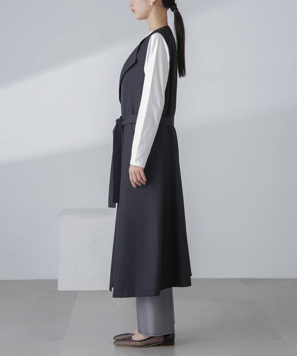 撥水&花粉ガード加工ロングジレ