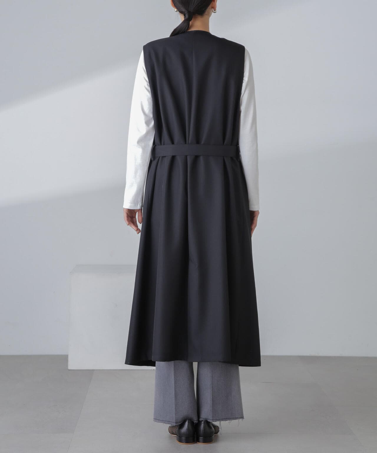 撥水&花粉ガード加工ロングジレ