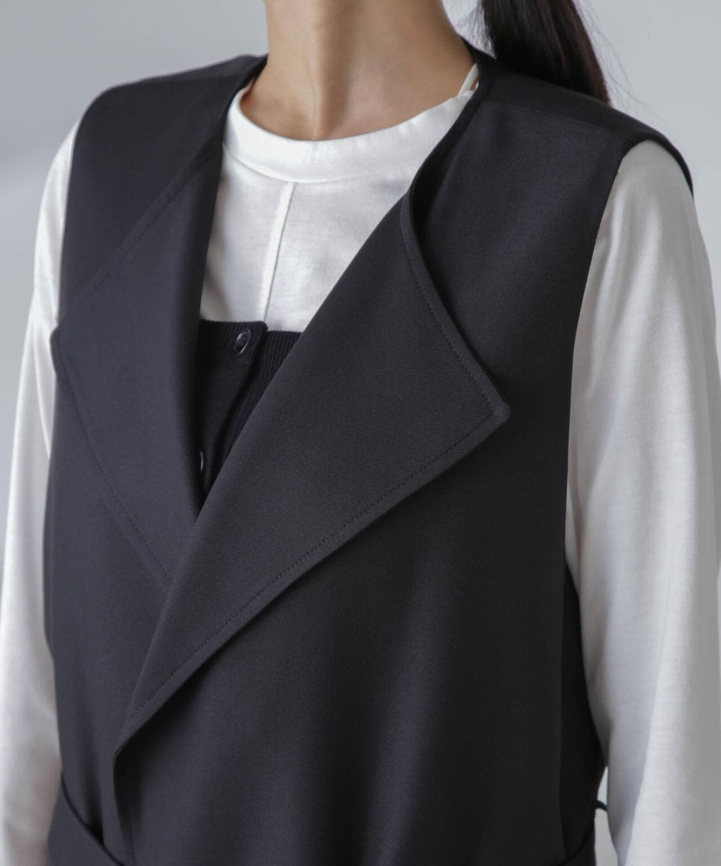 撥水&花粉ガード加工ロングジレ