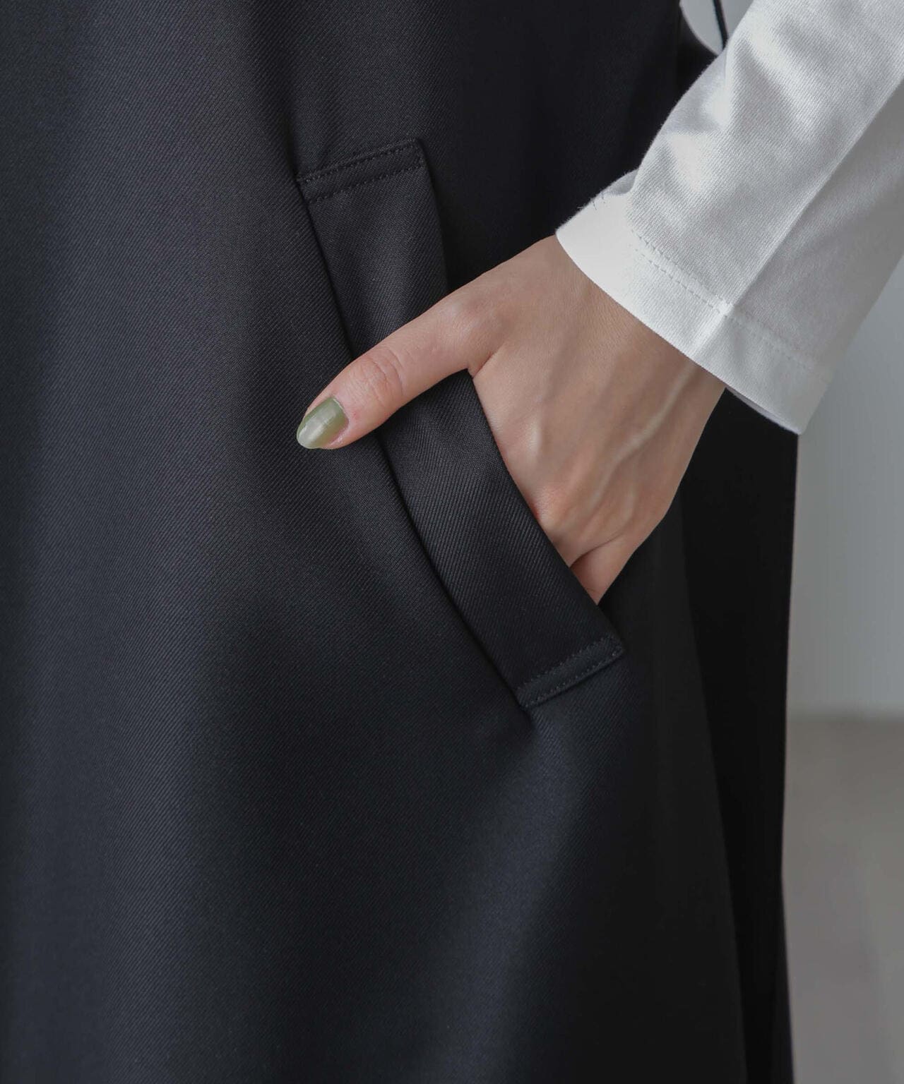 撥水&花粉ガード加工ロングジレ