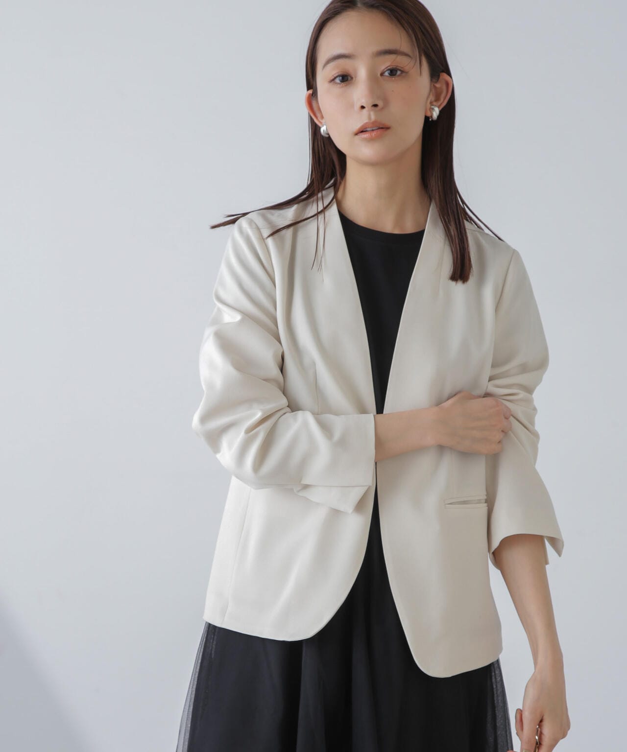 多機能素材ノーラペルジャケット(セットアップ可)