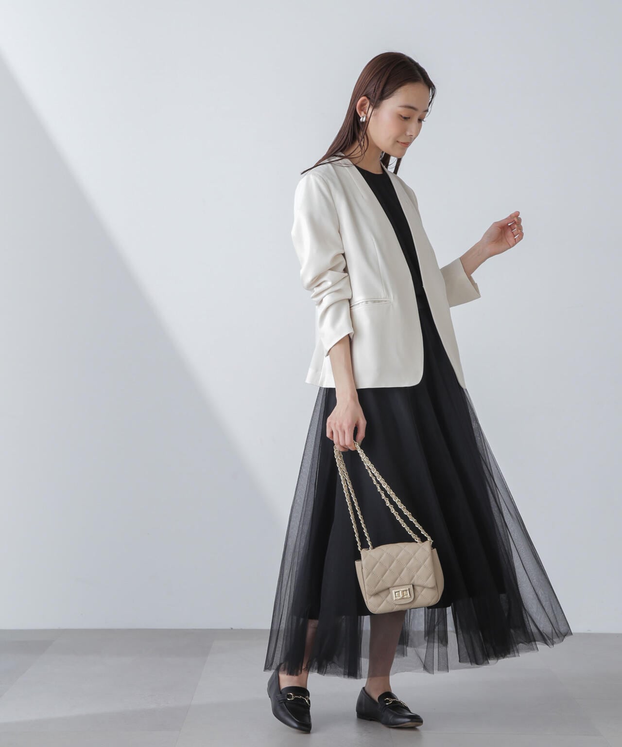 多機能素材ノーラペルジャケット(セットアップ可)