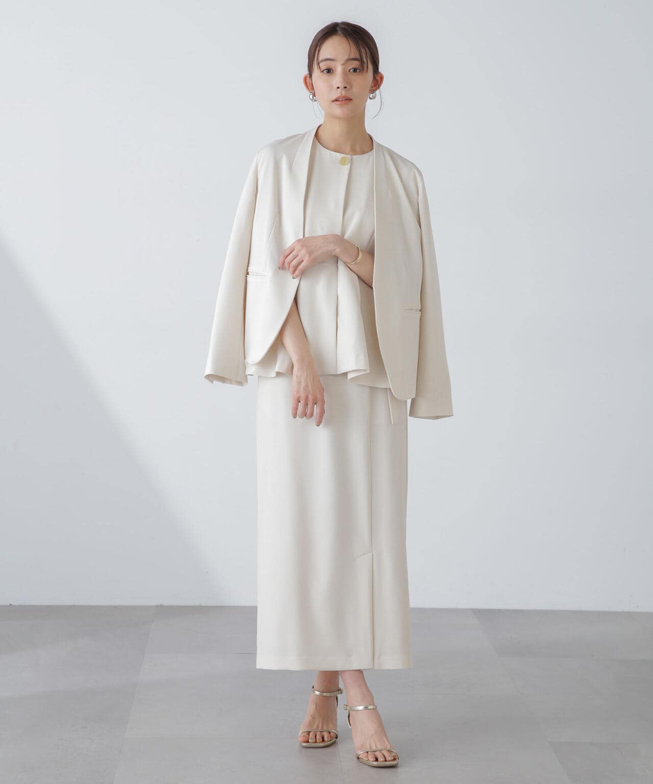 多機能素材ノーラペルジャケット(セットアップ可)