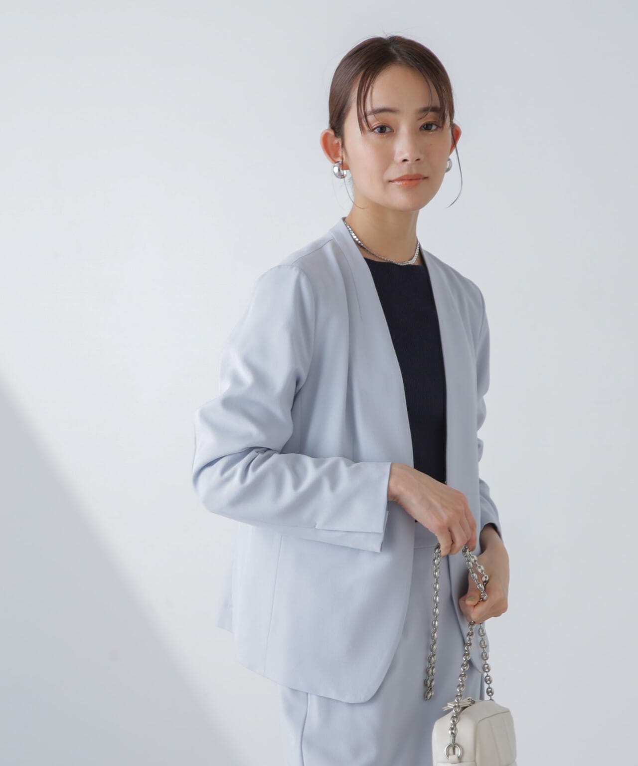 多機能素材ノーラペルジャケット(セットアップ可)