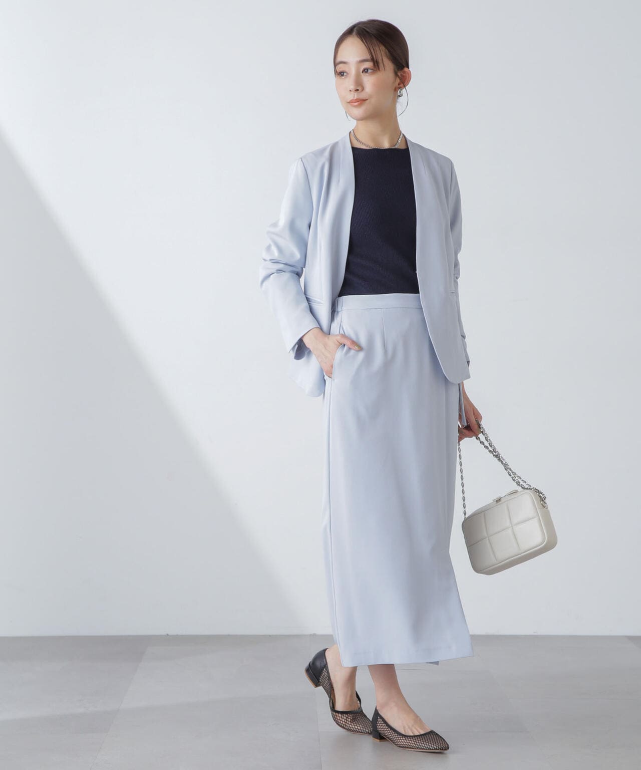 多機能素材ノーラペルジャケット(セットアップ可)