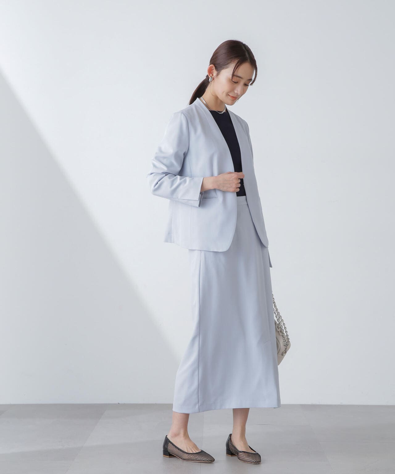 多機能素材ノーラペルジャケット(セットアップ可)